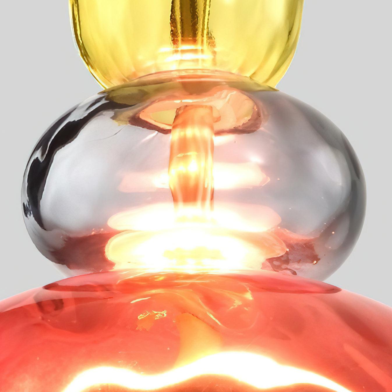 Hand Blown Glass Pendant Lamp - Colorful Candy Iron Mixed Color Indoor | Esilora