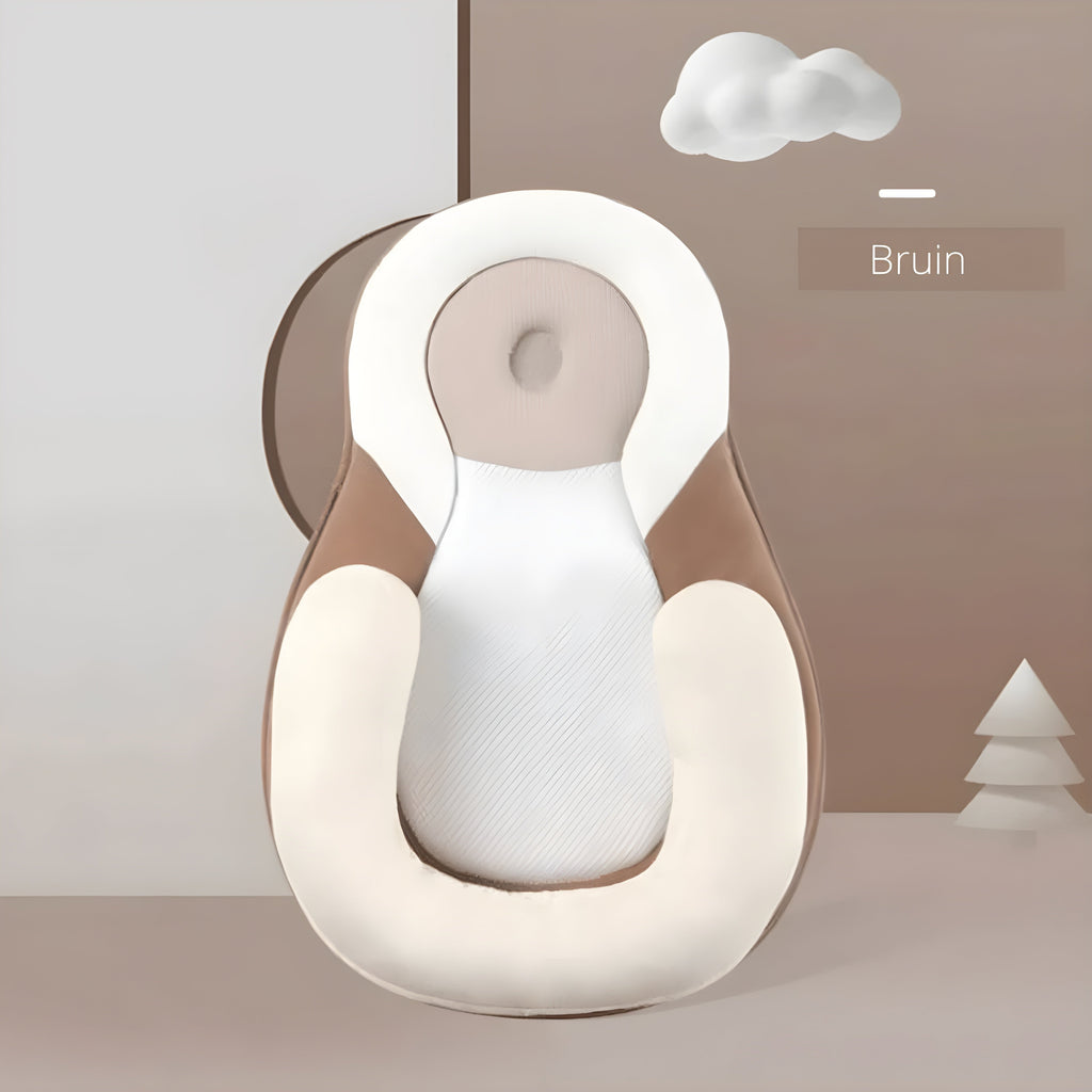 Cuscino ergonomico per neonati BabyEase — Supporto per la testa piatta, 0–6 mesi