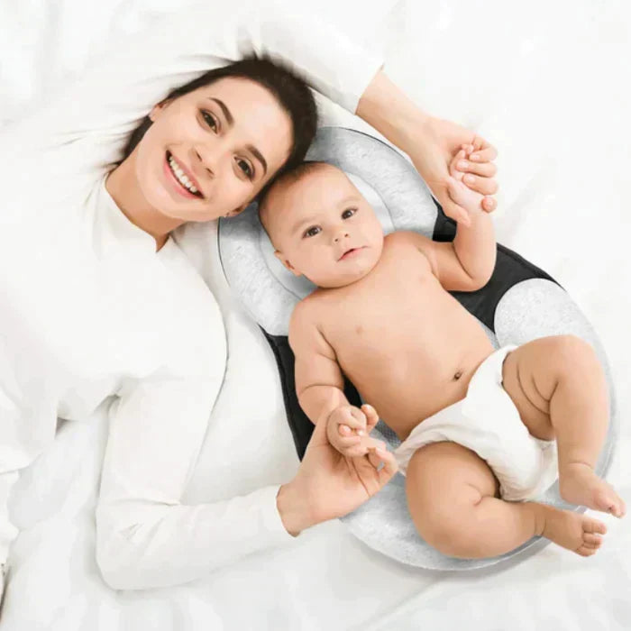 Cuscino ergonomico per neonati BabyEase — Supporto per la testa piatta, 0–6 mesi