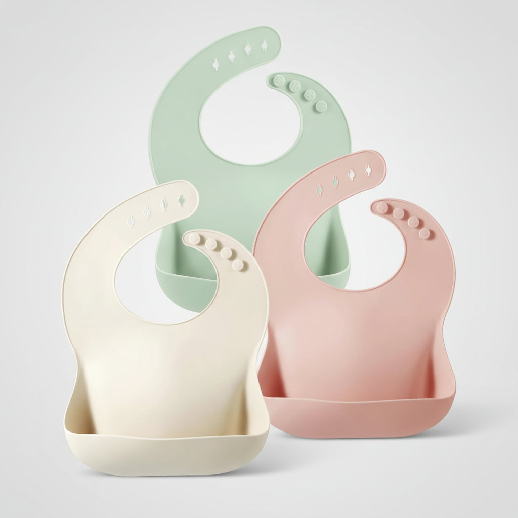Adjustable Waterproof Silicone Baby Bib