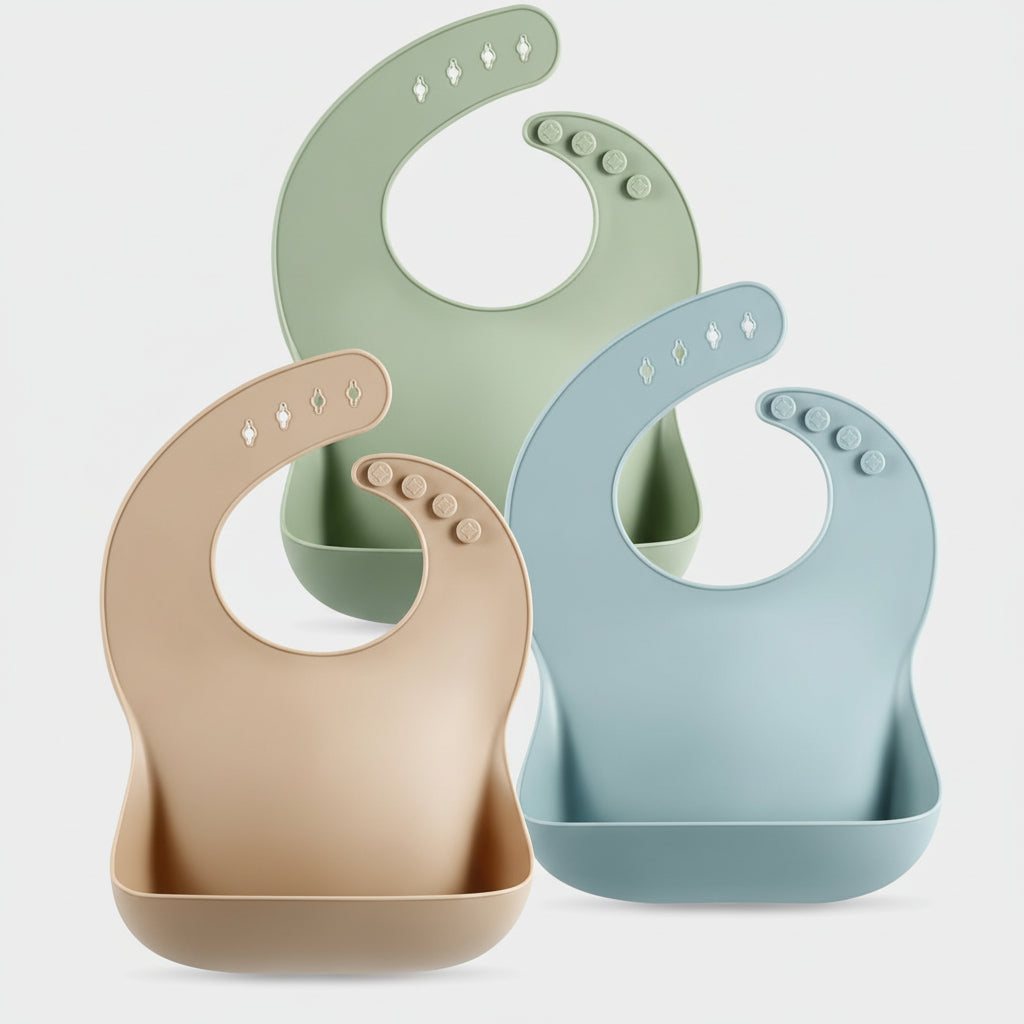Adjustable Waterproof Silicone Baby Bib
