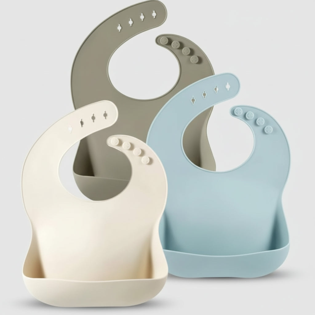 Adjustable Waterproof Silicone Baby Bib