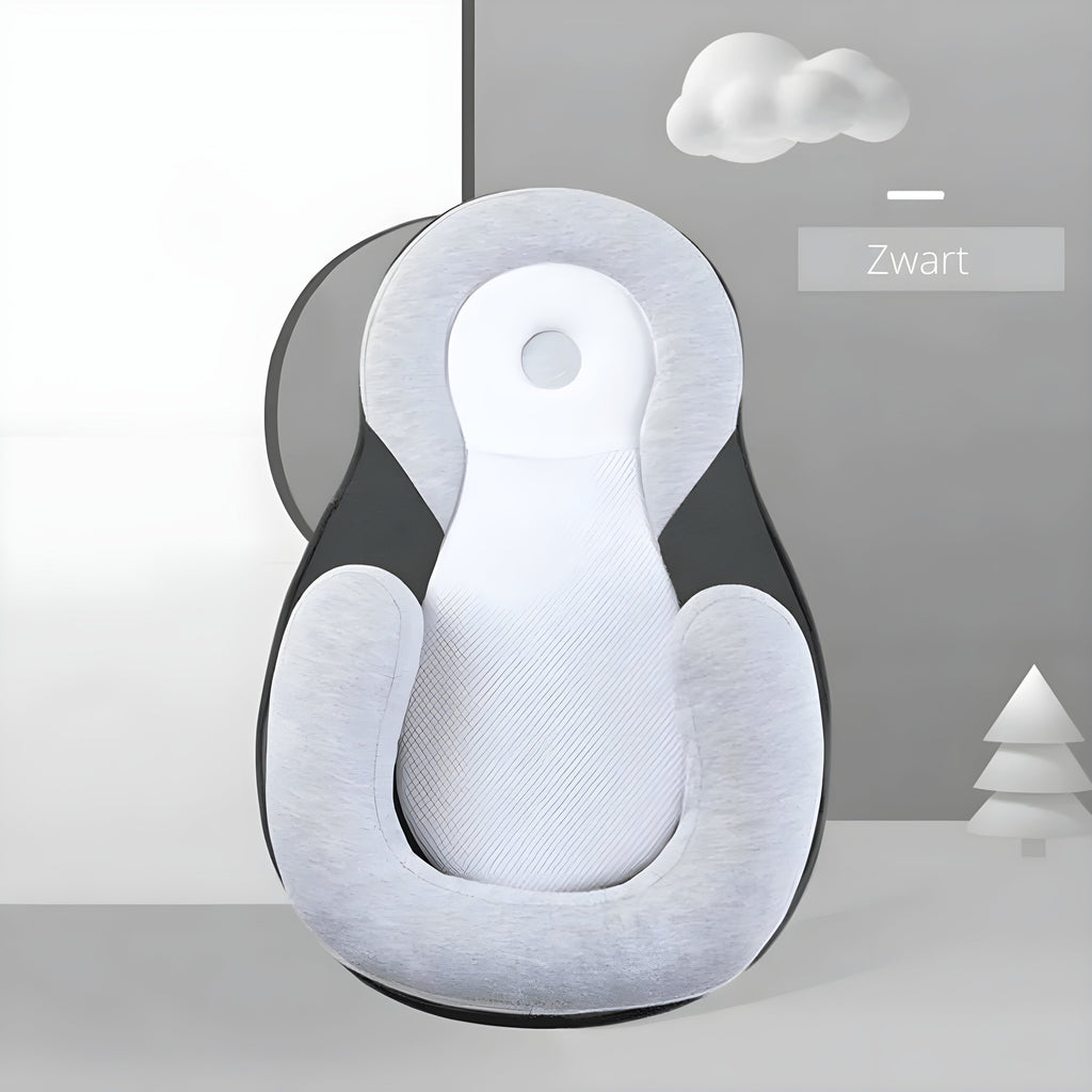 Cuscino ergonomico per neonati BabyEase — Supporto per la testa piatta, 0–6 mesi