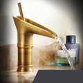 Bathroom Sink Faucet With Antique Waterfall Style Design