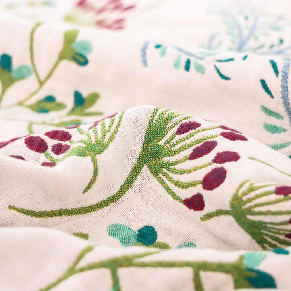 Blumenmuster Wendedecke — Vierlagen Tagesdecke