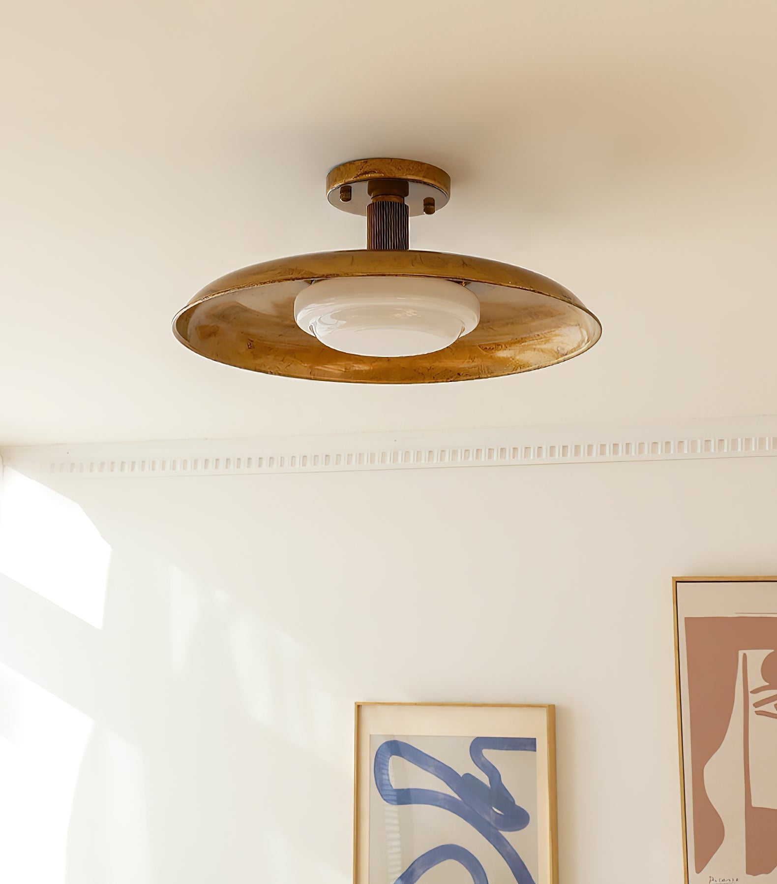 Pot-Lid Style Flat-Panel Ceiling Light | Esilora