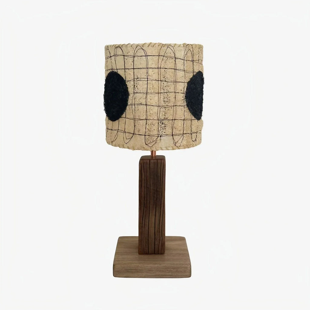 Handwoven Loofah Fiber Table Lamp | Esilora