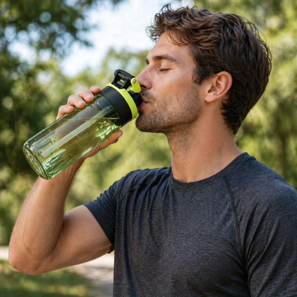 Sports Water Bottle with Spray Function and Straw - Esilora