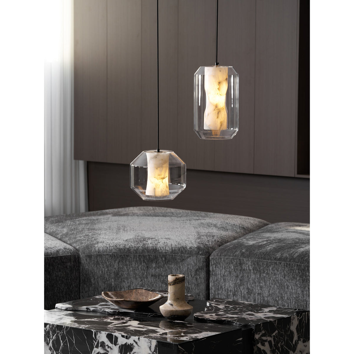 Glass Alabaster Pendant Lamp | Esilora
