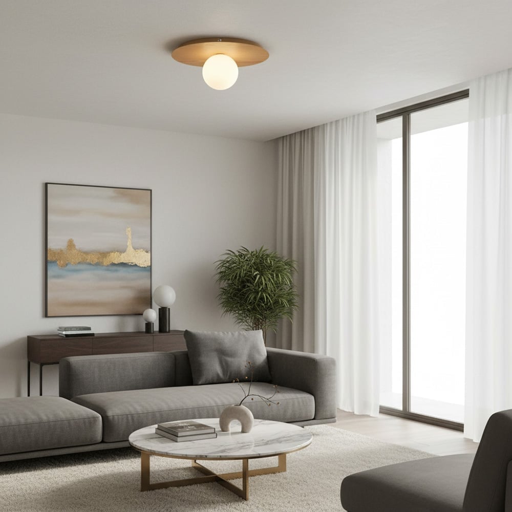 Rivolence Elegant Ring-Silhouette Nordic Wall/ Ceiling Light for Living Room | Esilora