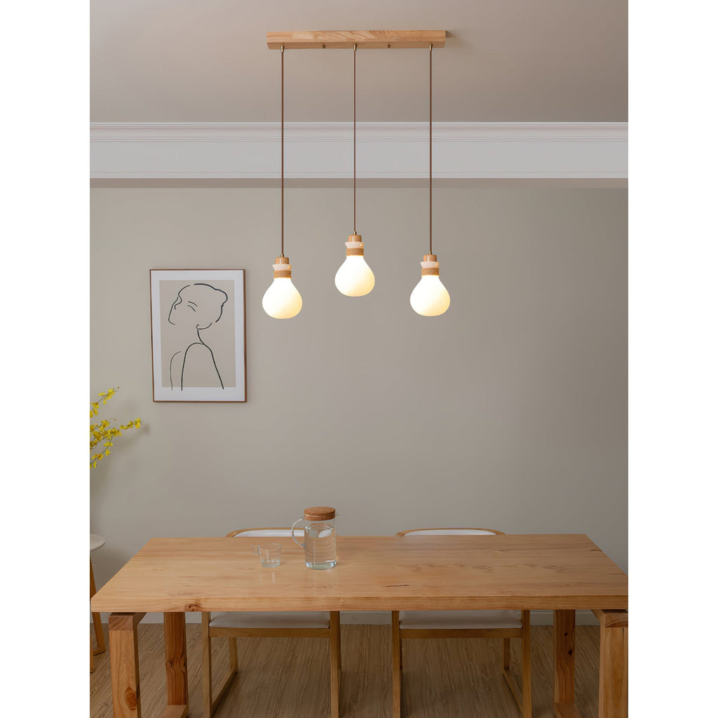 Hængelampe i hampereb og glas | Esilora