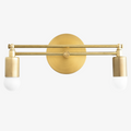 Mobilux Line Sleek Multi-Head Bathroom Wall Light – Designer Vanity Sconce with Glass Shades | Esilora