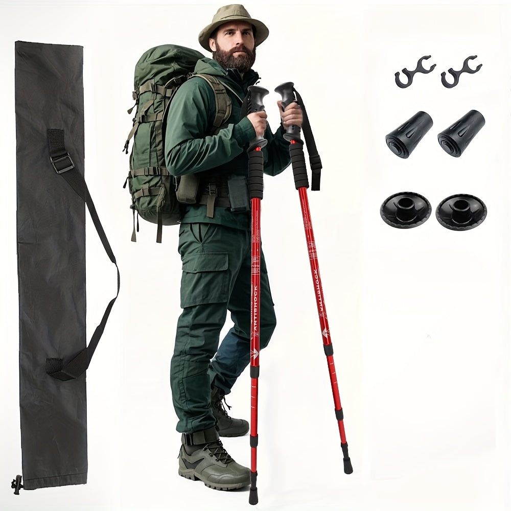 Adjustable Aluminum Trekking Poles Set