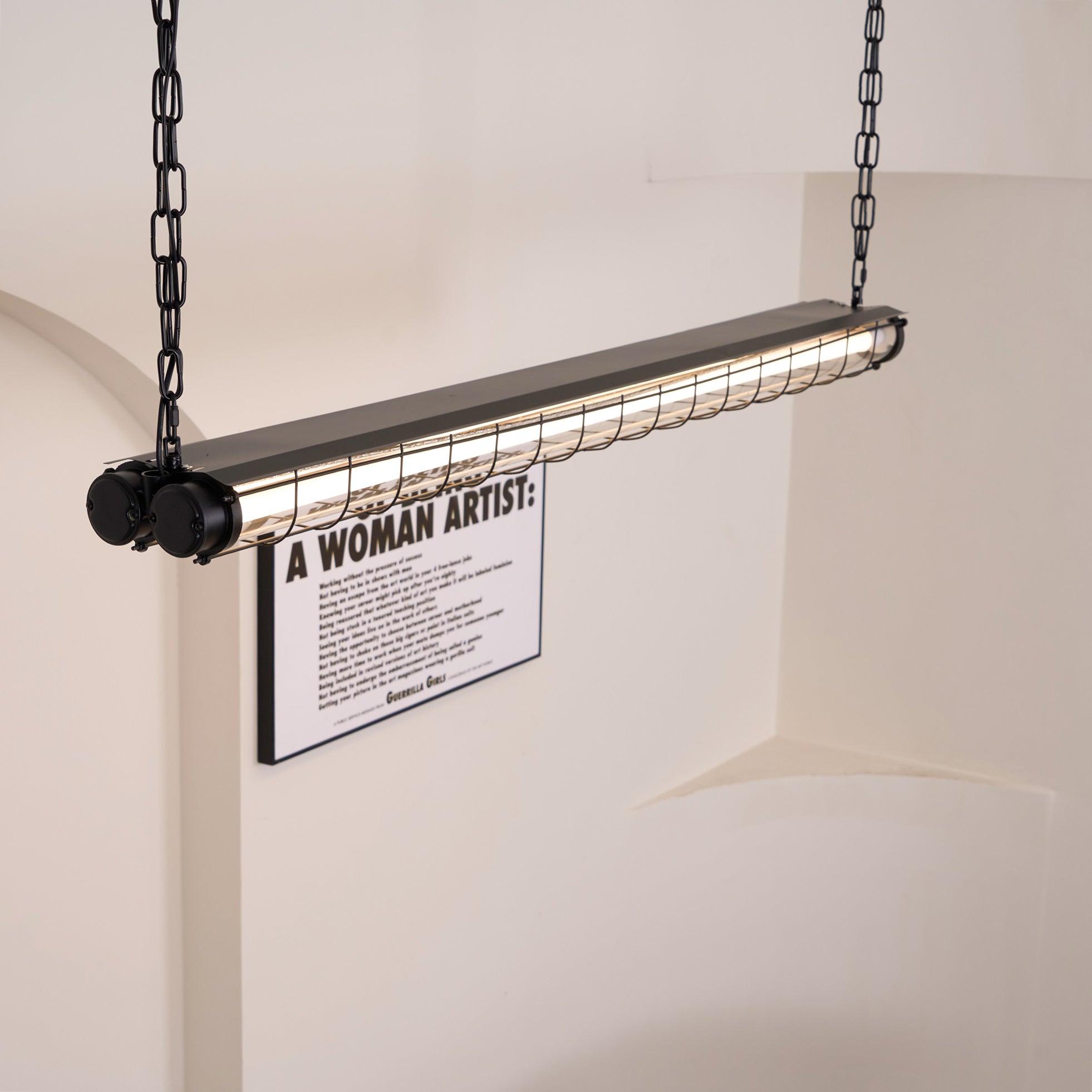 Artisan Glass Linearity Chandelier Iron Metal Glass Polished Silver Finish | Esilora