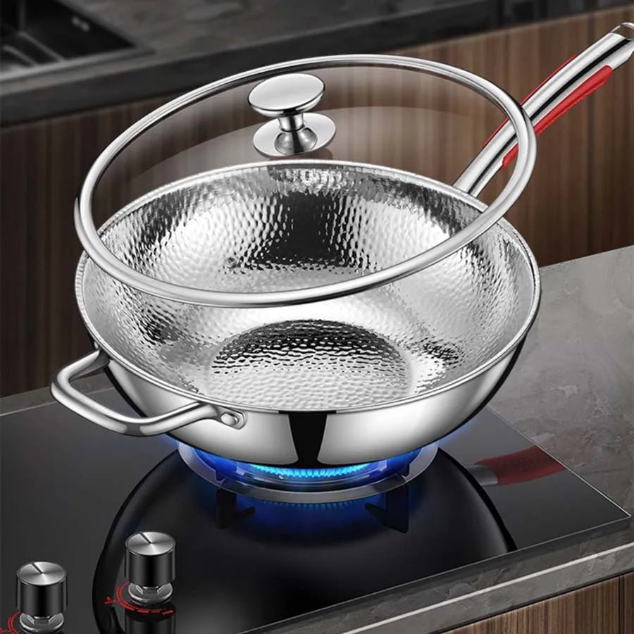 Wok din titan – Gătește fără efort, fără ca mâncarea să se lipească - Esilora