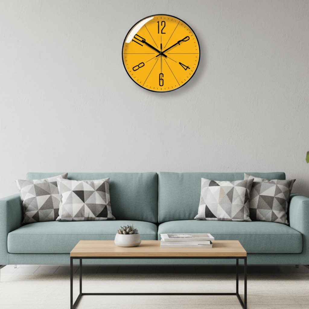 Stylish Black Wall Clock for Home - Accurate Timekeeping Decor - Esilora