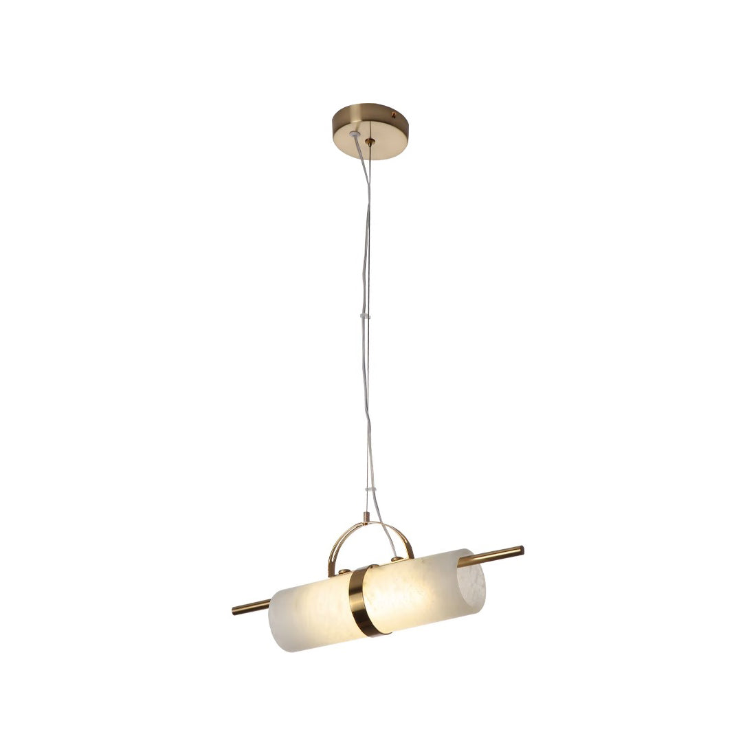 Mini Zylindrische Alabaster Pendelleuchte | Esilora