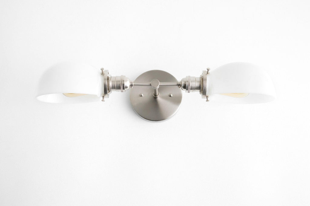 Ornato Luxe Art Deco Schminkspiegel-Wandleuchte – Opalglas-Wandlampe für Bad & Ankleidezimmer | Esilora