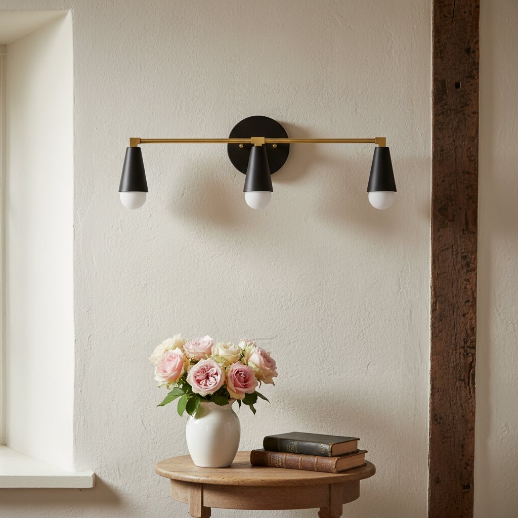 Pyralis Cone 3-Light Vanity Fixture – Sleek Modern Design for Bathrooms and Hallways | Esilora