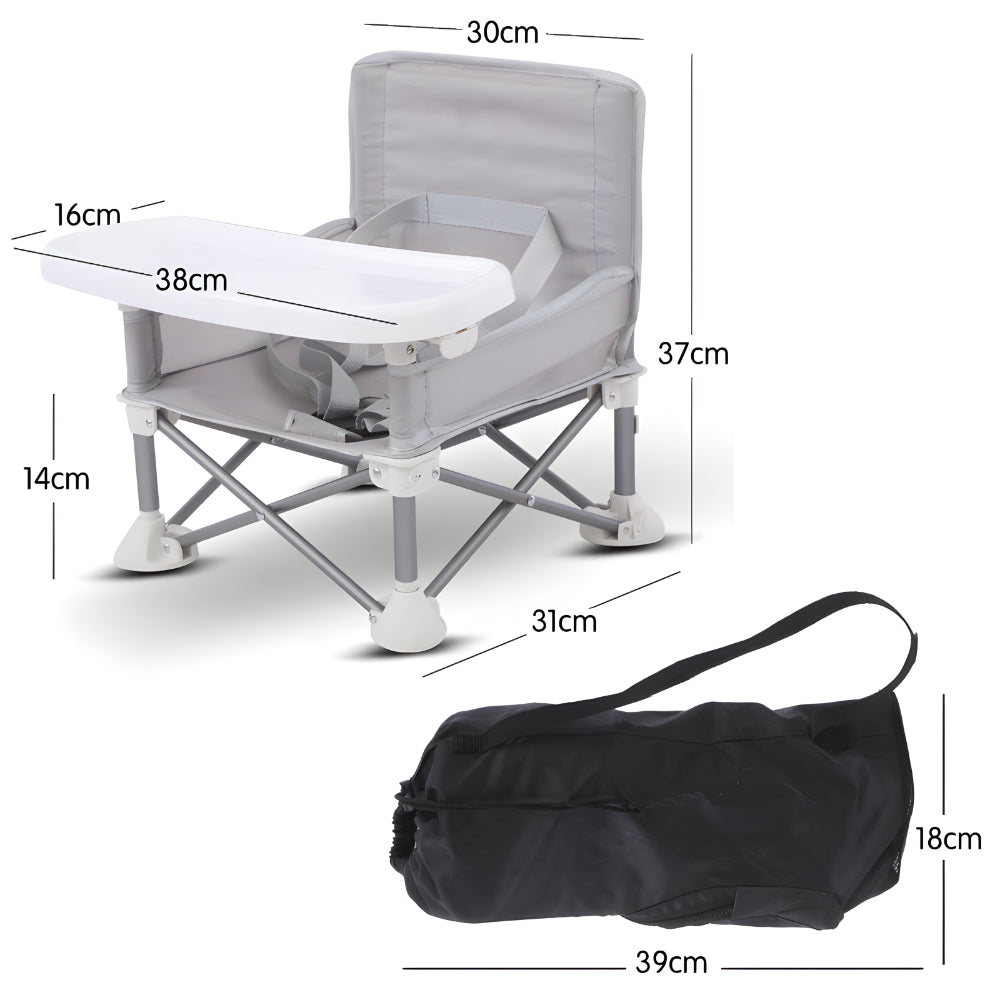 Opvouwbare, draagbare kinderstoel voor baby's — compacte kinderstoel