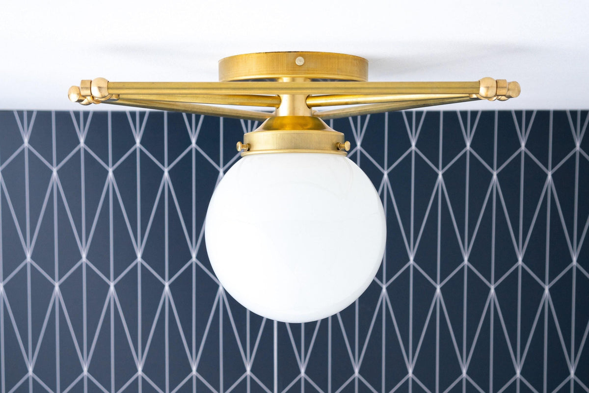 Glorica Glass geometrikus fémvázas mennyezeti lámpa – modern art déco stílusú mennyezeti világítótest nappaliba és étkezőbe | Esilora