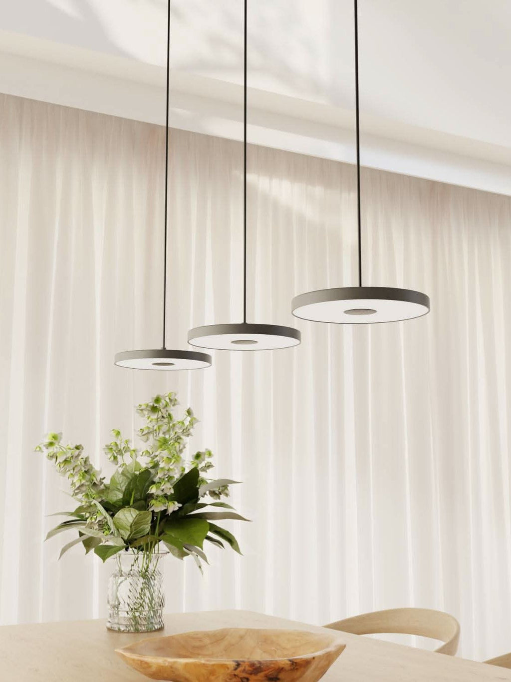 Minimalistische Mehrkopf-Pendelleuchte – Rundes Design für Küche | Esilora