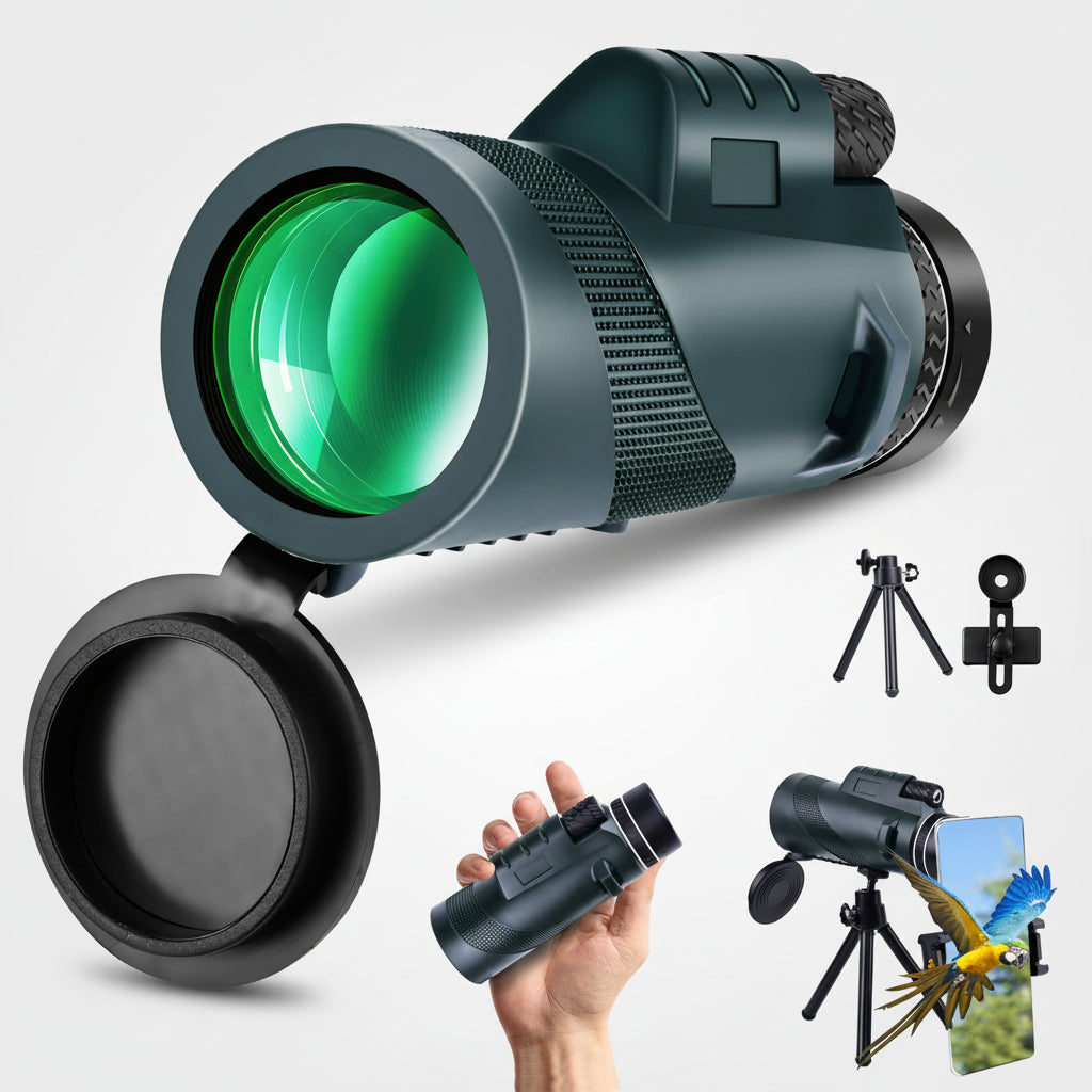 Kompaktes Fernglas mit Stativhalterung – tragbare 80-fache Vergrößerung