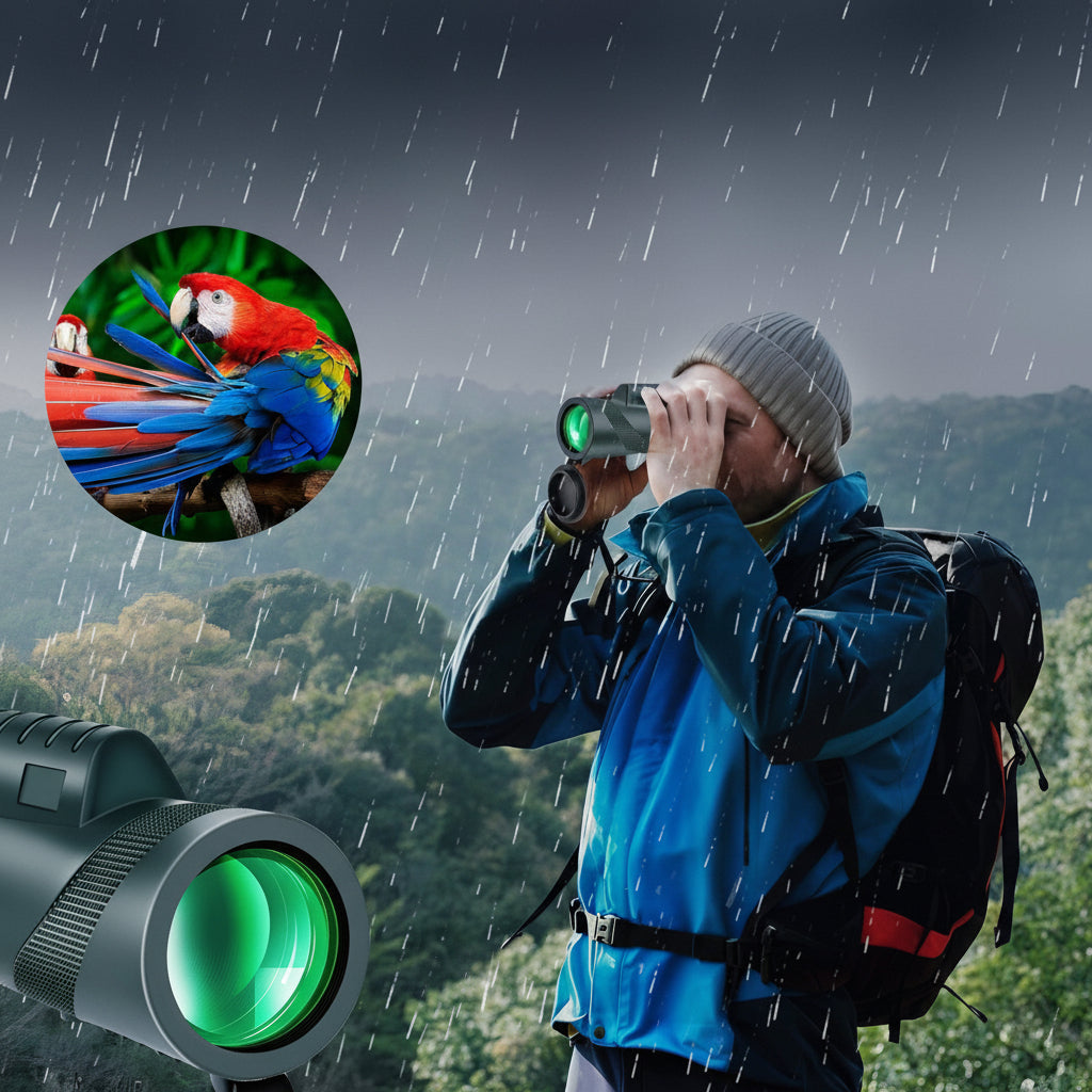 Kompaktes Fernglas mit Stativhalterung – tragbare 80-fache Vergrößerung