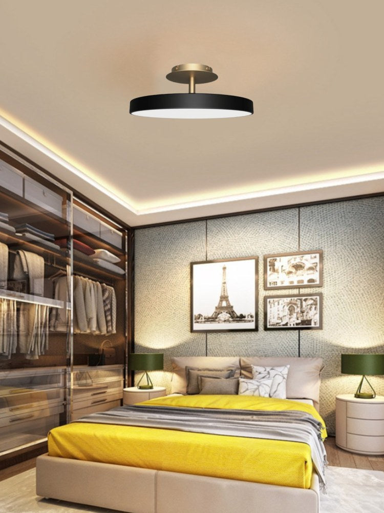 Round Flush Ceiling Lamp — Nordic Minimalist Light for Bedroom & Living | Esilora