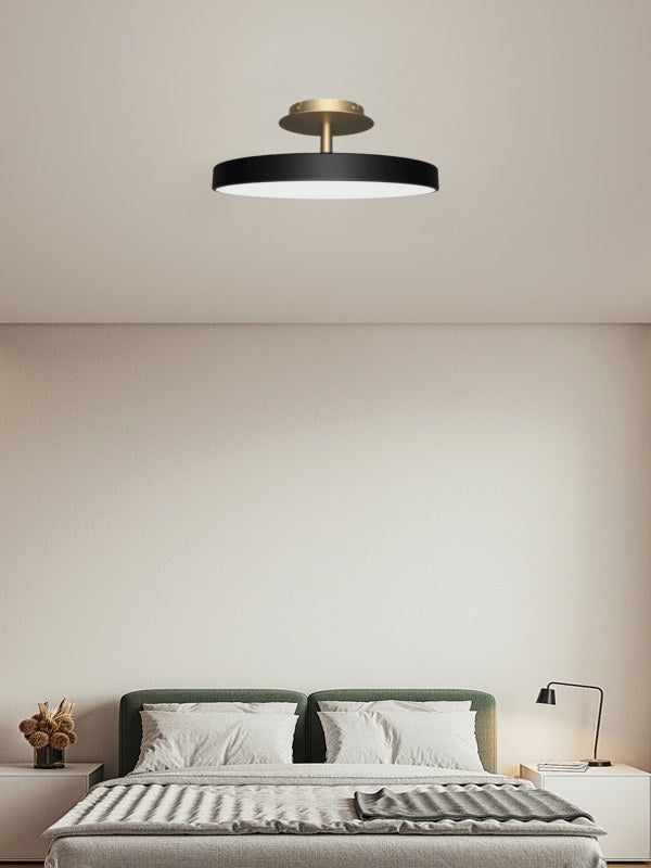 Round Flush Ceiling Lamp — Nordic Minimalist Light for Bedroom & Living | Esilora