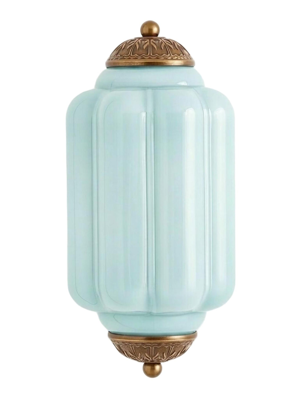 Vintage Milk Glass Flush Eloise Wall Sconce for Bedside Hallway | Esilora