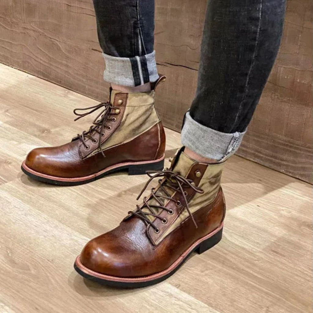 AlpenHeritage Haferl-sneakers Bernard — håndlavede retro-ankelstøvler