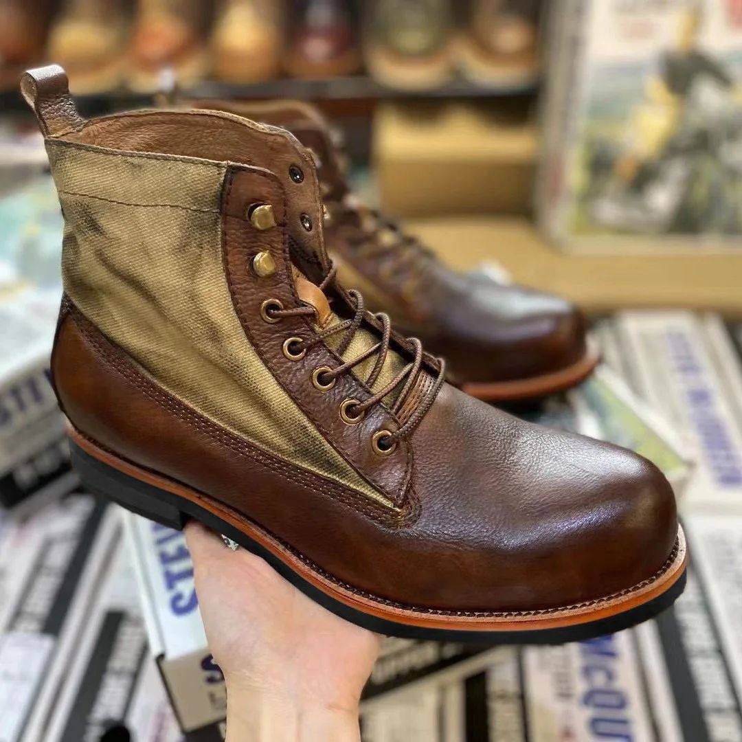 AlpenHeritage Haferl-sneakers Bernard — håndlavede retro-ankelstøvler