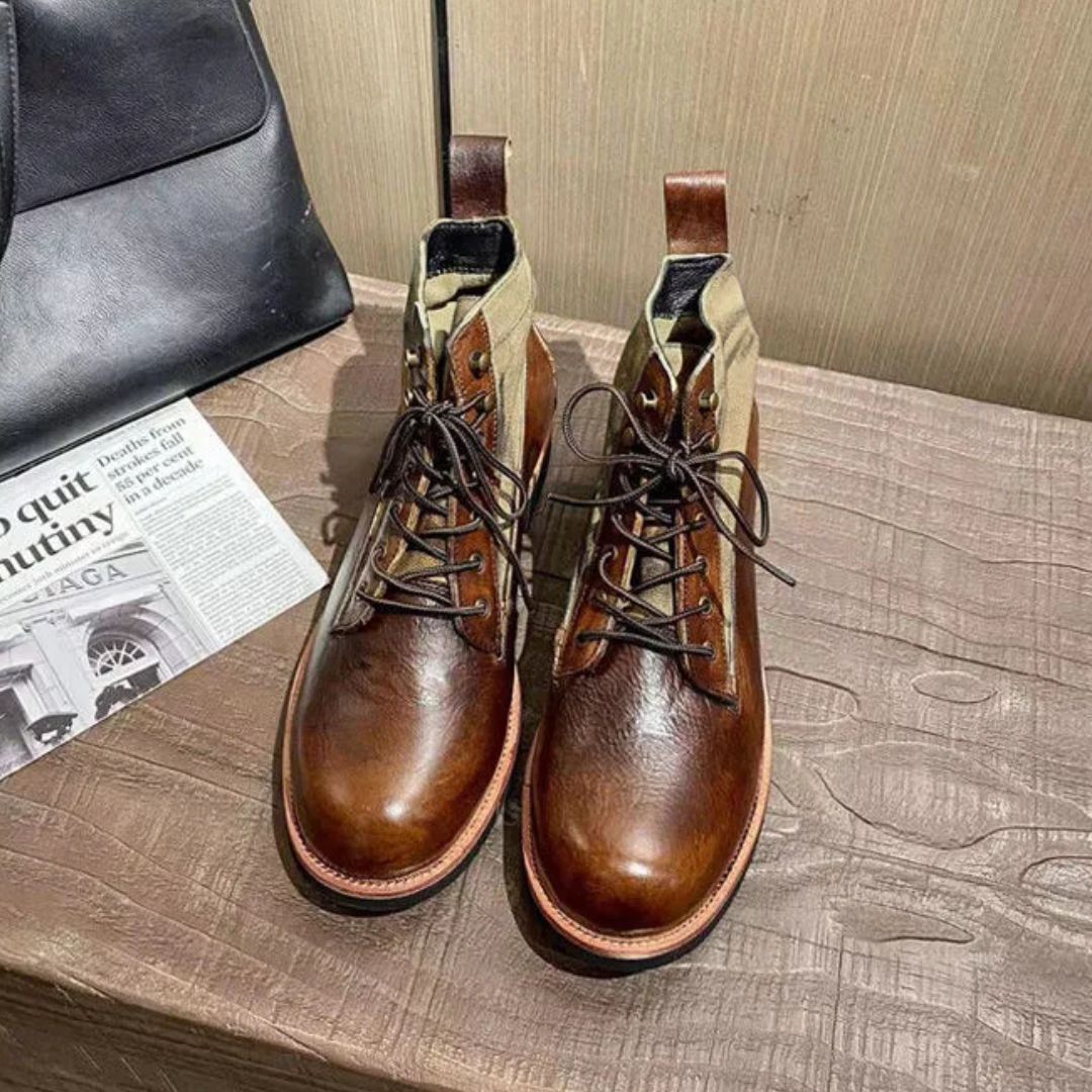 AlpenHeritage Haferl-sneakers Bernard — håndlavede retro-ankelstøvler