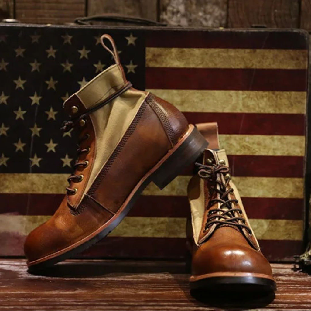 AlpenHeritage Haferl-sneakers Bernard — håndlavede retro-ankelstøvler