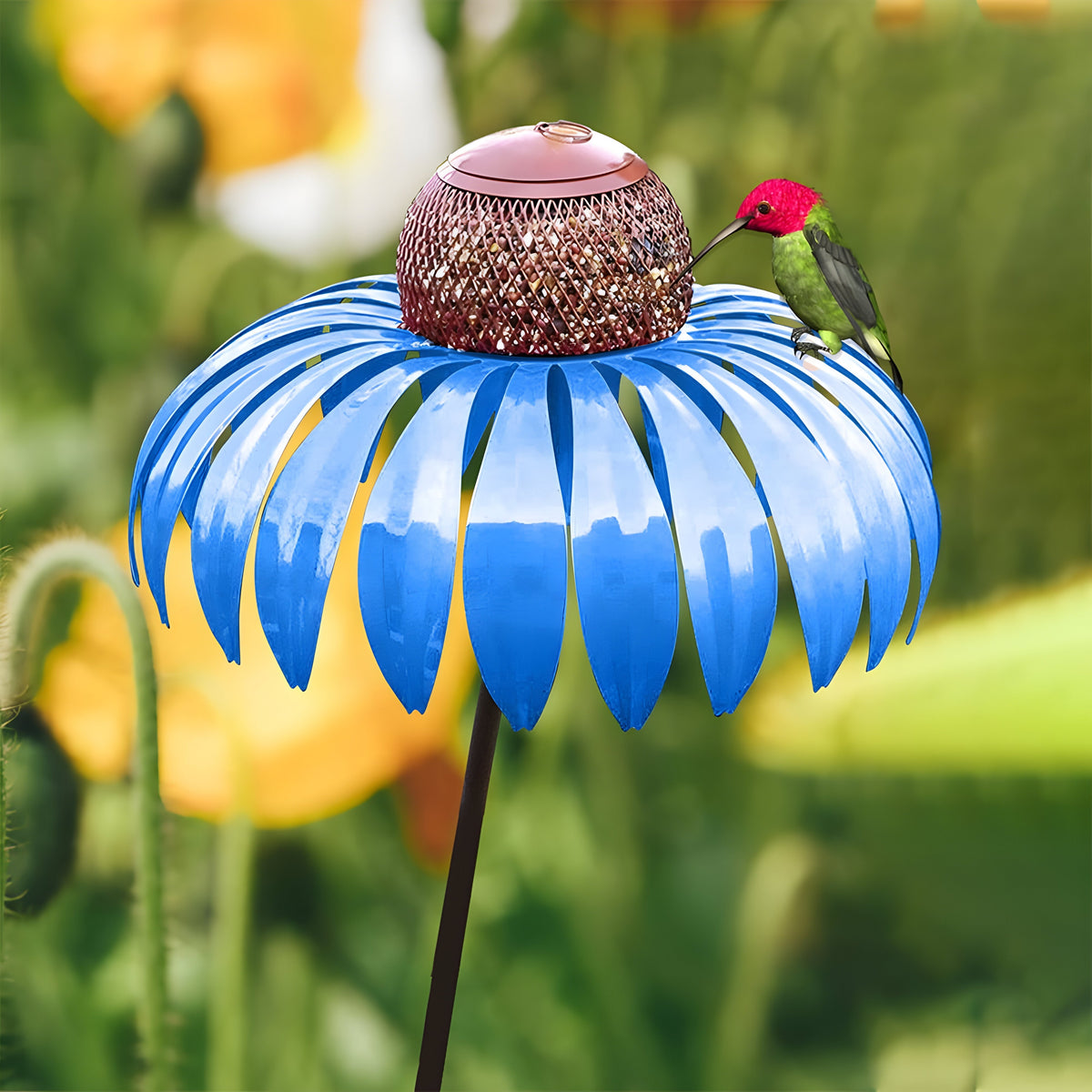 Metal Blossom Bird Feeder