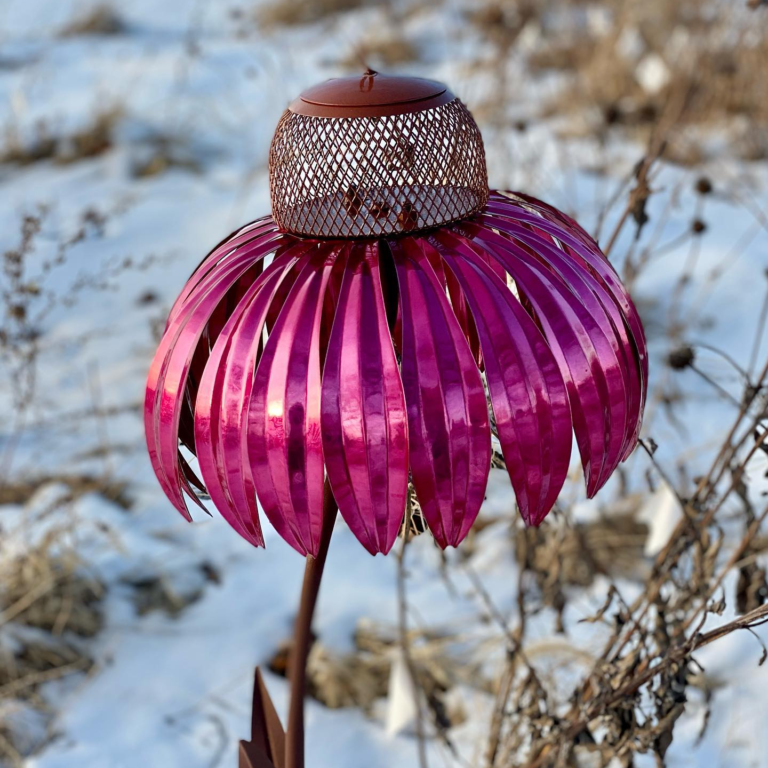 Metal Blossom Bird Feeder