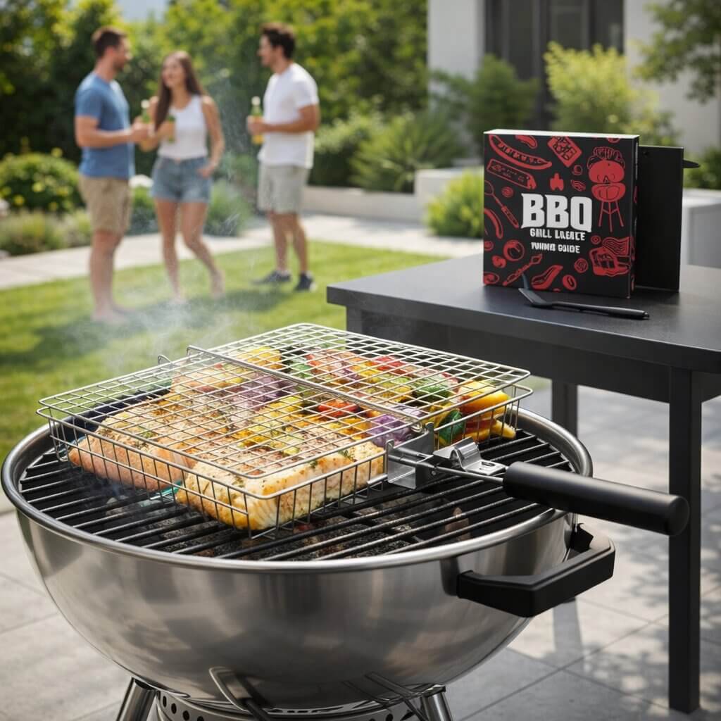 Stainless Steel Grill Basket for Barbecuing - Esilora