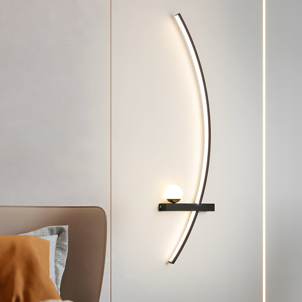 21'' Curved Strip 3 Step Dimming LED Wall Sconce M50 | Esilora