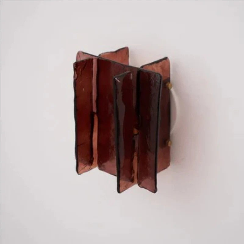 Verdura Architectural Wall Mounted Lamp with Glass Panel Design | Esilora