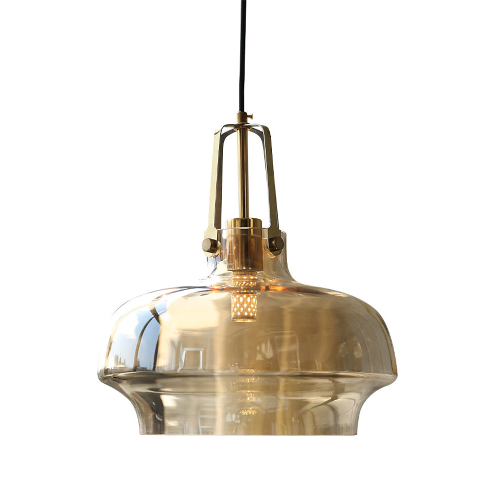 Lawson transparent pendellampe i glass, inspirert av akvarier – moderne hengende lampe til hjemmet | Esilora