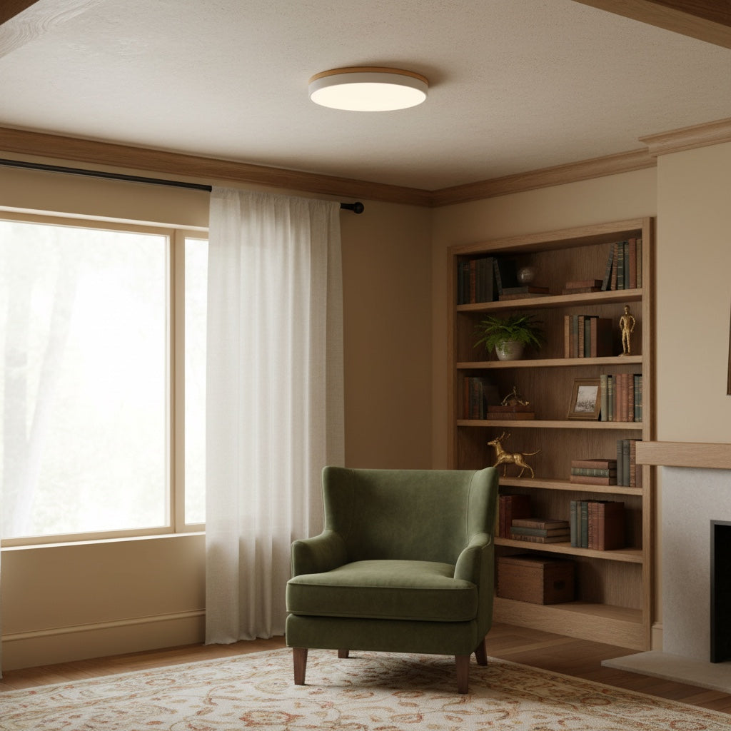 Lumiflexa Sleek Profile Modern Ceiling Lamp - Scandinavian Design for Bedroom and Kitchen | Esilora