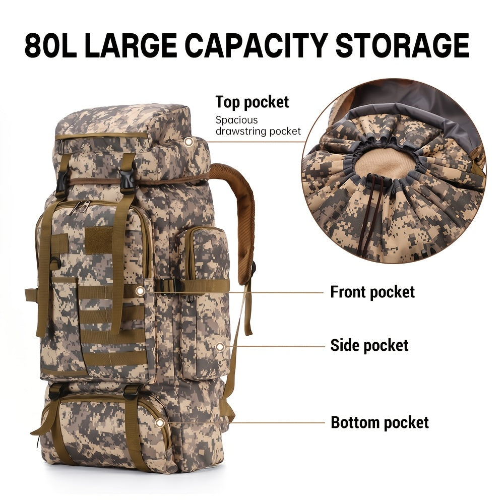 80L Tactical Hiking Backpack