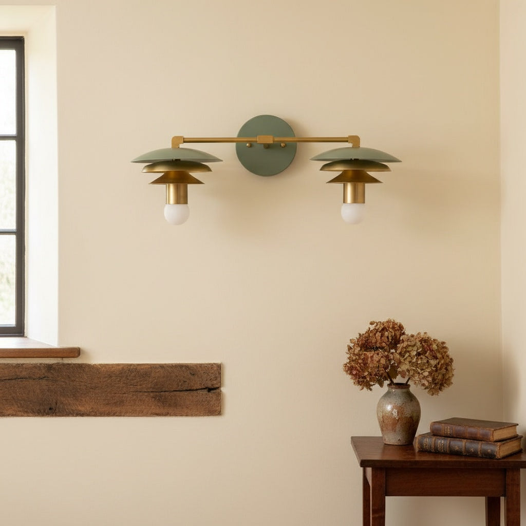 Artivo Layered Timeless Vanity Lighting Fixture With Soft Diffused Light - Great Ideal for Powder Rooms | Esilora