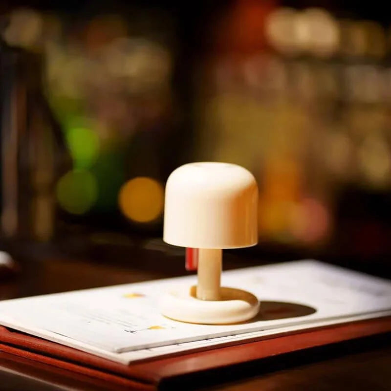 Wireless Mini Mushroom LED Night and Table Lamp