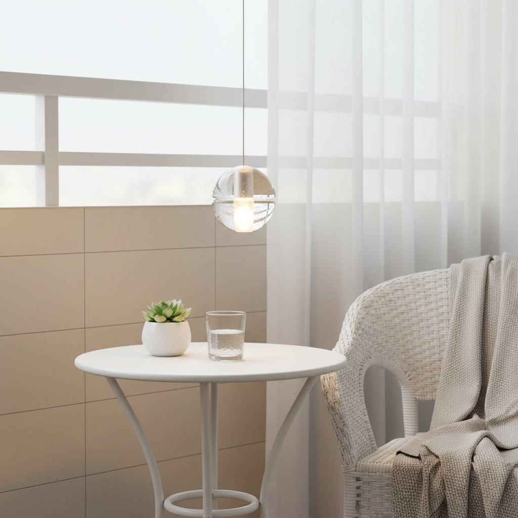Lorivo Decorative Crystal Sphere Pendant Light Starry Visual for Lounge Areas | Esilora