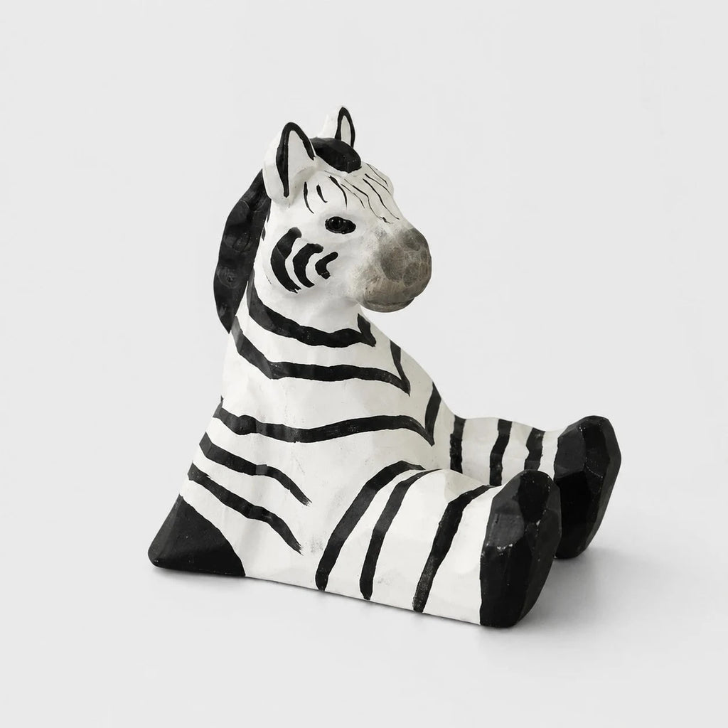 Support de téléphone en bois sculpté à la main représentant un animal | Esilora
