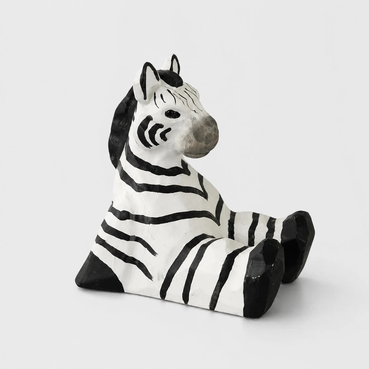 Support de téléphone en bois sculpté à la main représentant un animal | Esilora