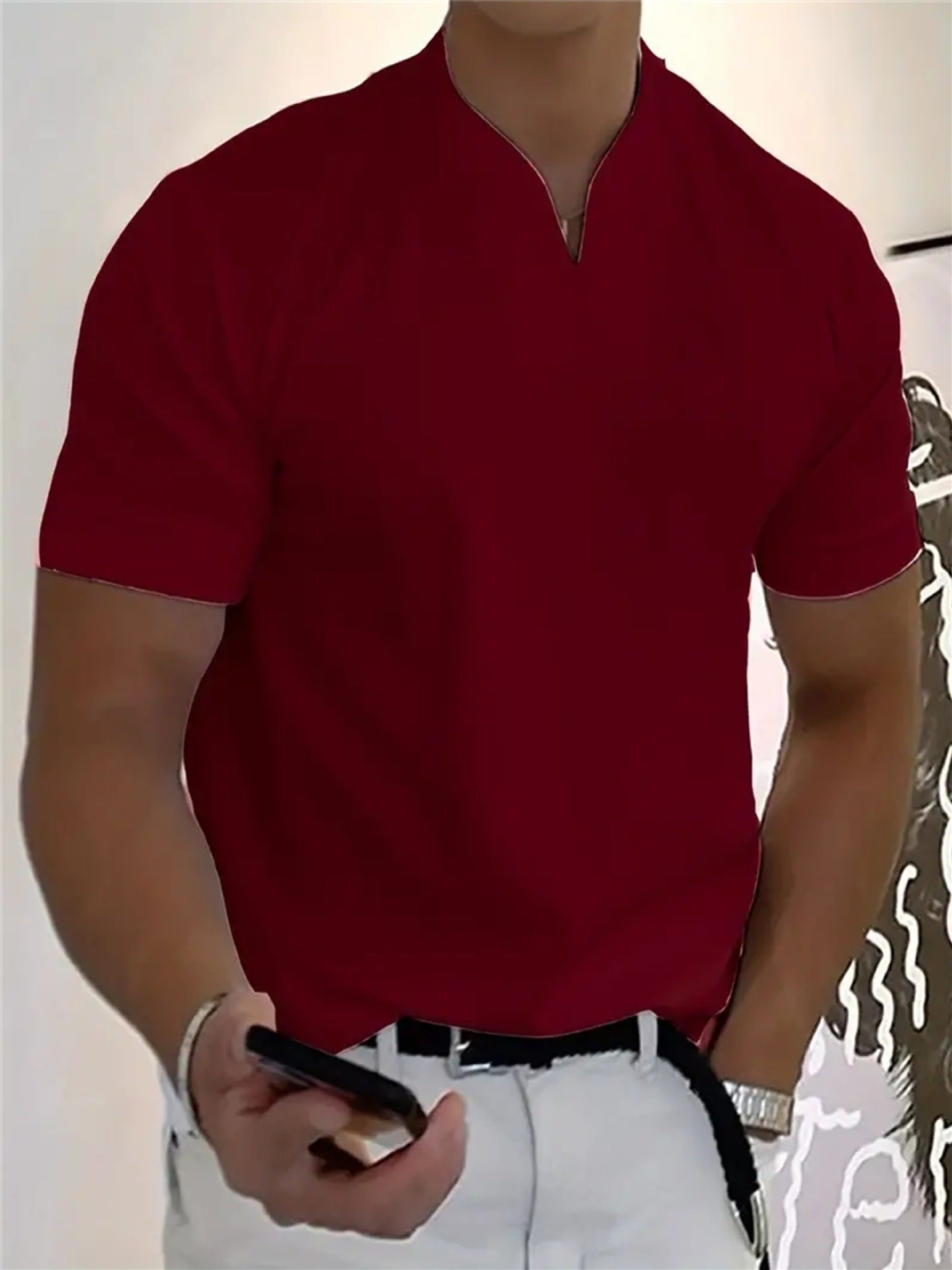 PrimeForm Men’s Business Casual V-Neck — Effortless Sharpness and All-Day Comfort That Moves With You - Esilora