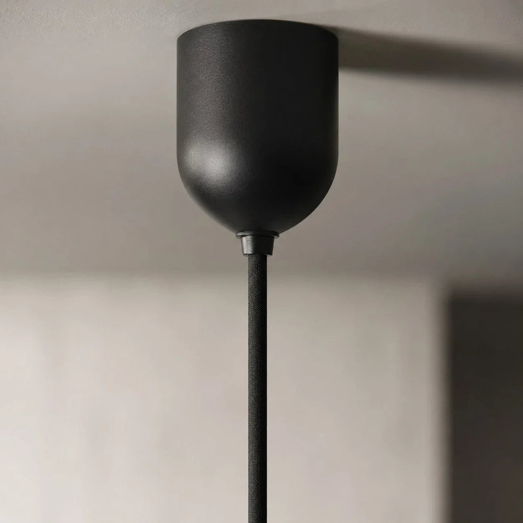 Grey Stone Pendant Light with Paper Diffuser | Esilora